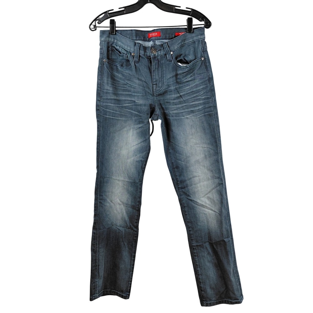 Guess Los Angeles Slim Straight Del Mar  Dark‎ Wash Jeans Mens 30x32 XB4017302NQ